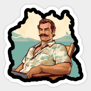 Tom Selleck Sticker